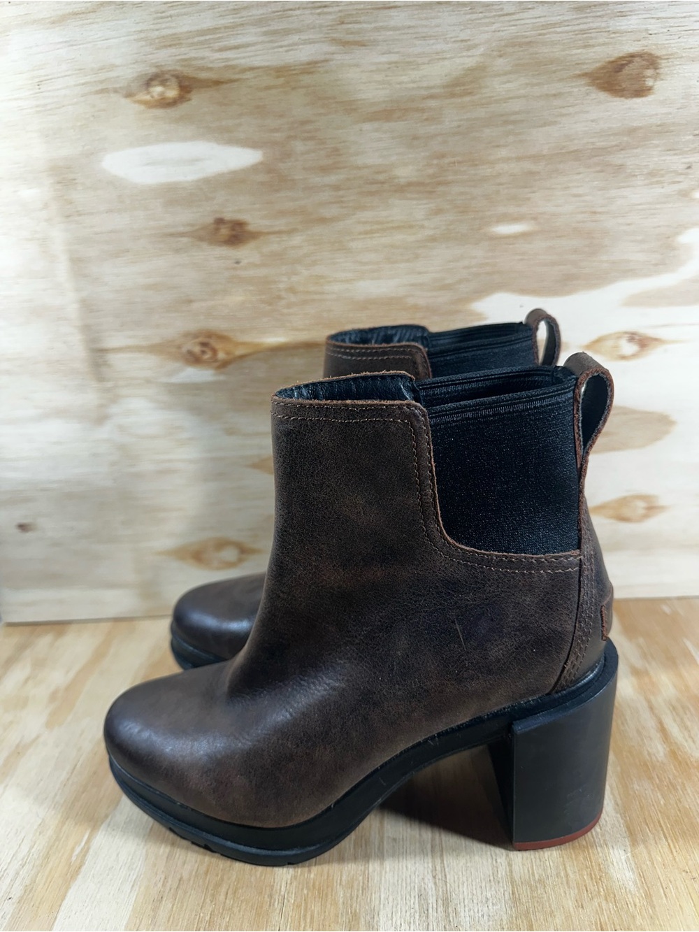 Sorel Blake Waterproof Brown Leather Ankle Boots Women’s Size 7